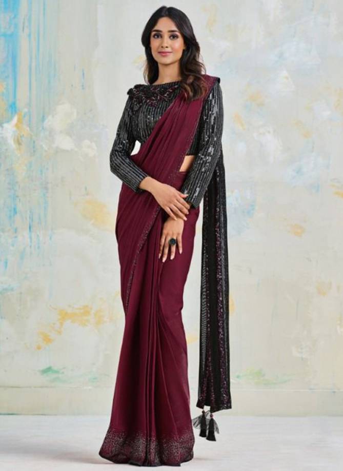 Taranaah Crepe Silk Party Wear Wholesale Saree Collection 